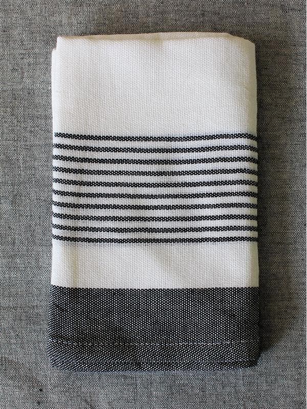 Bath LinenBlock Stripe Face TowelKara Weaves