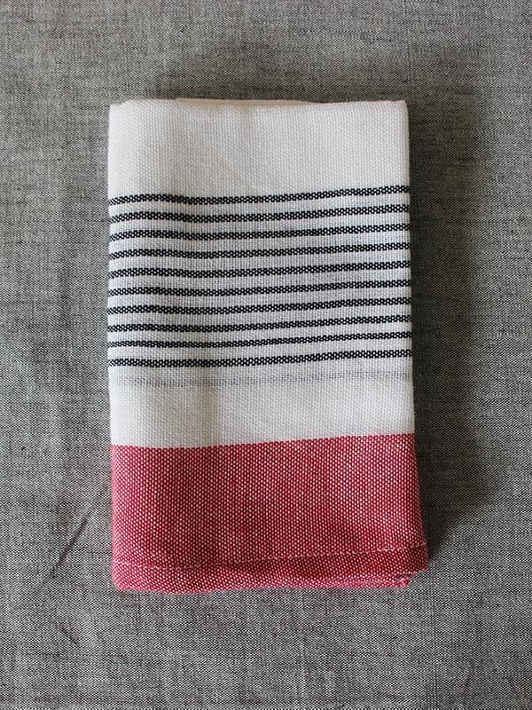 Bath LinenBlock Stripe Face TowelKara Weaves