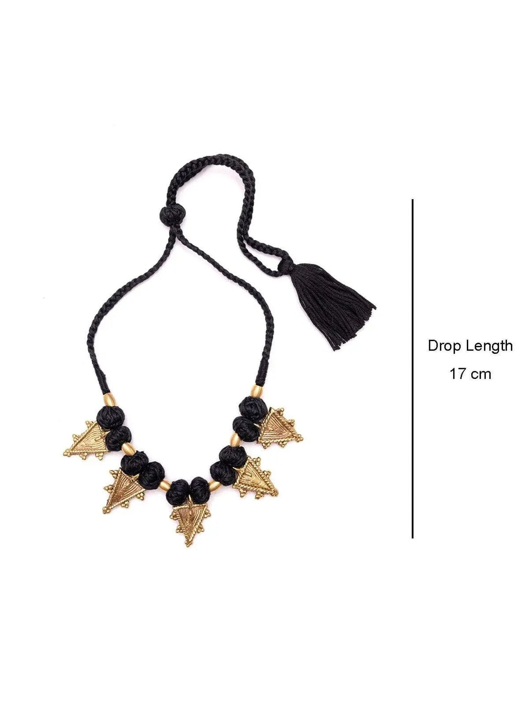 JewelryChoker Necklace Black GoldMiharu