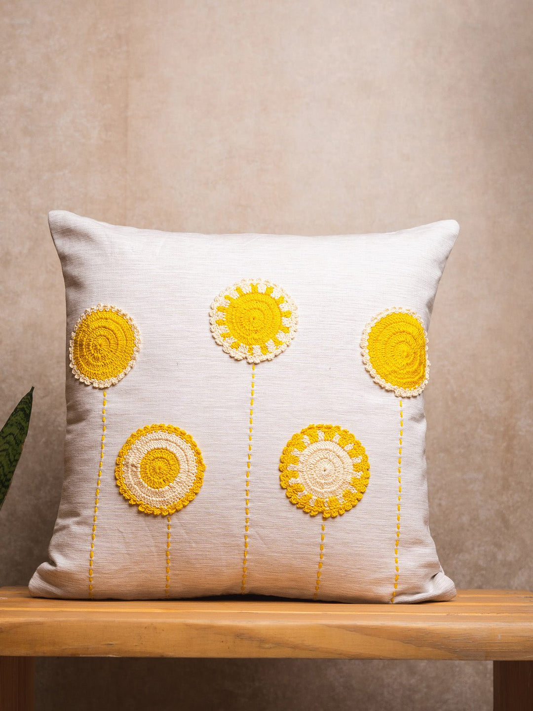 Bed and LivingChrochet Circles Cushion CoverNandni Studio