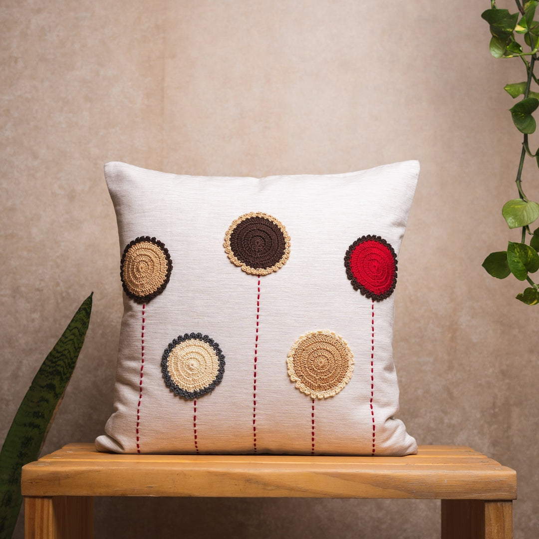 Bed and LivingChrochet Circles Cushion CoverNandni Studio