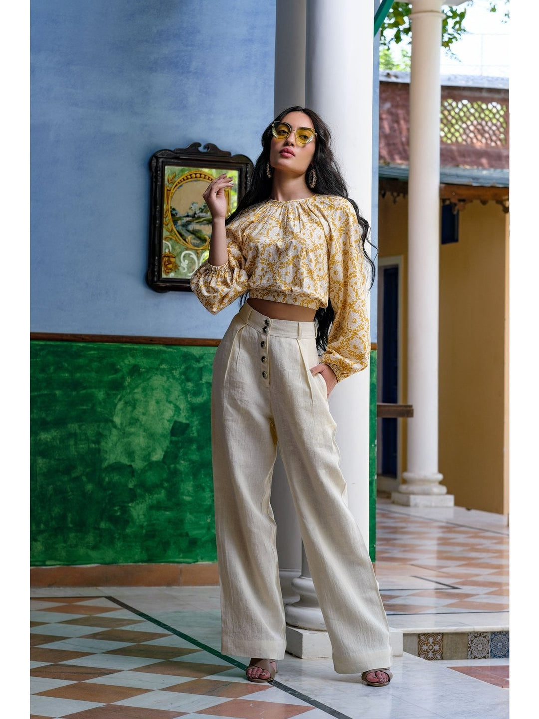 Pants and ShortsCrema Linen PantsHeadstrong by Hema Sharma