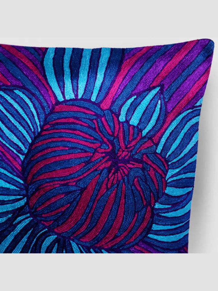 Bed and LivingDahlias Chainstitch Embroidered Cushion CoverZaina