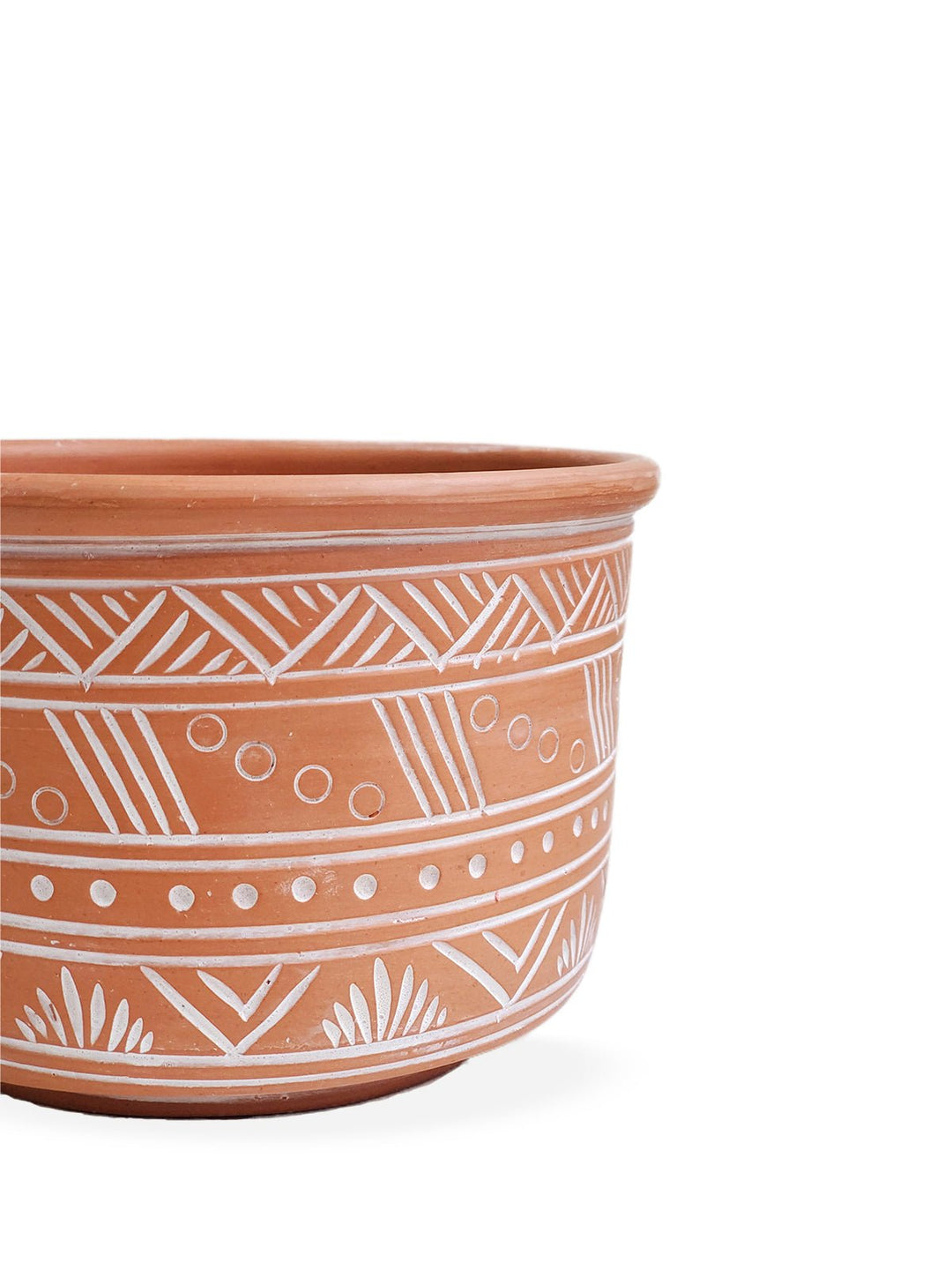 Home DecorHand Etched Terracotta Pot - LargeKorissa