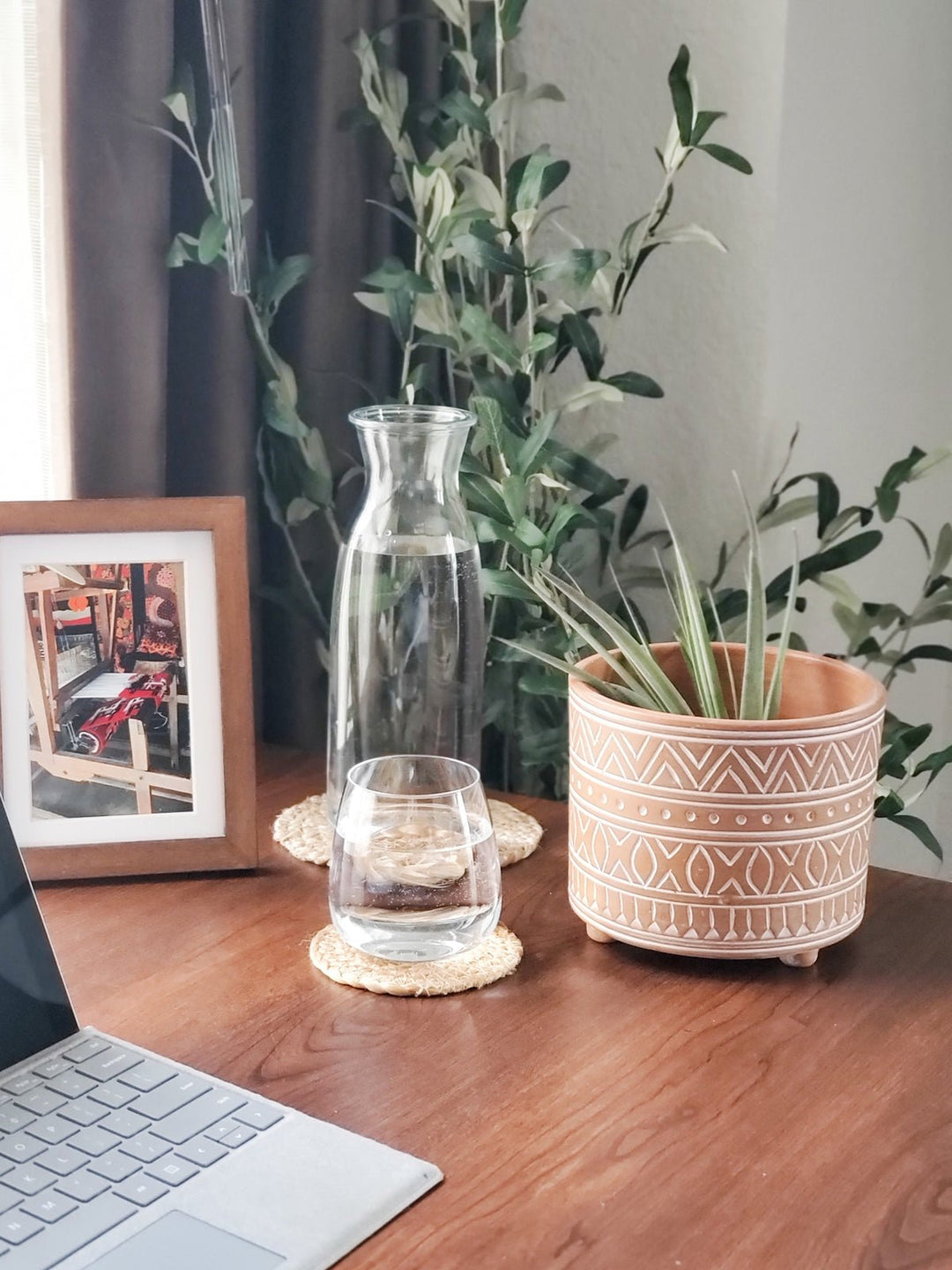 Home DecorHand Etched Terracotta Pot - SmallKorissa