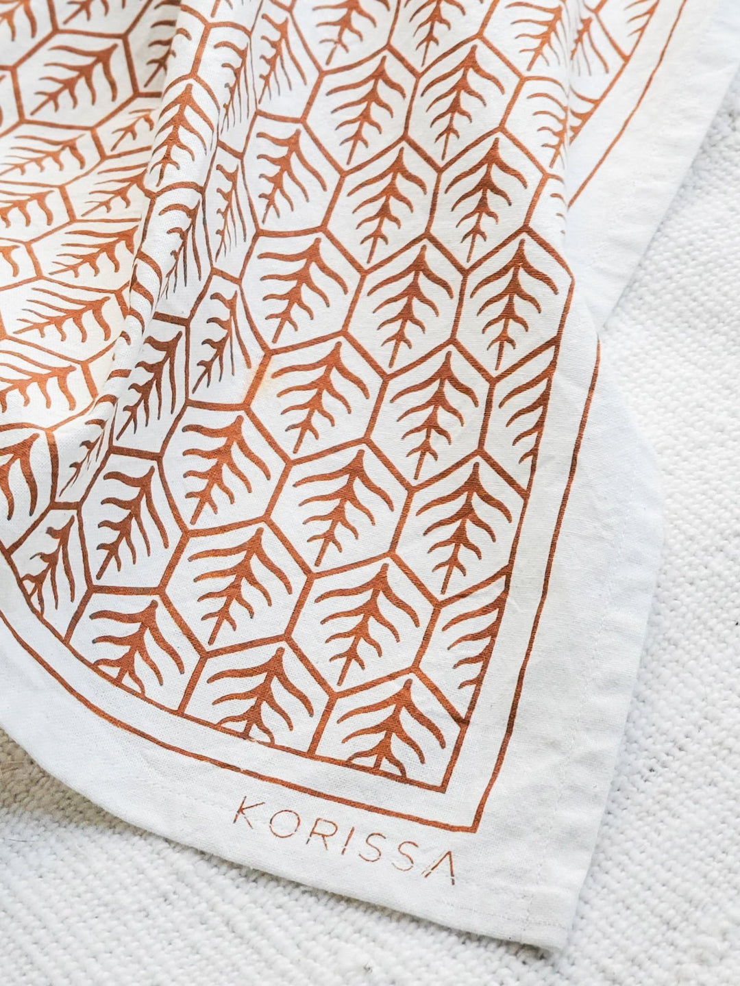 Table and DiningHand Screen Printed Tea Towel - Set of 2Korissa