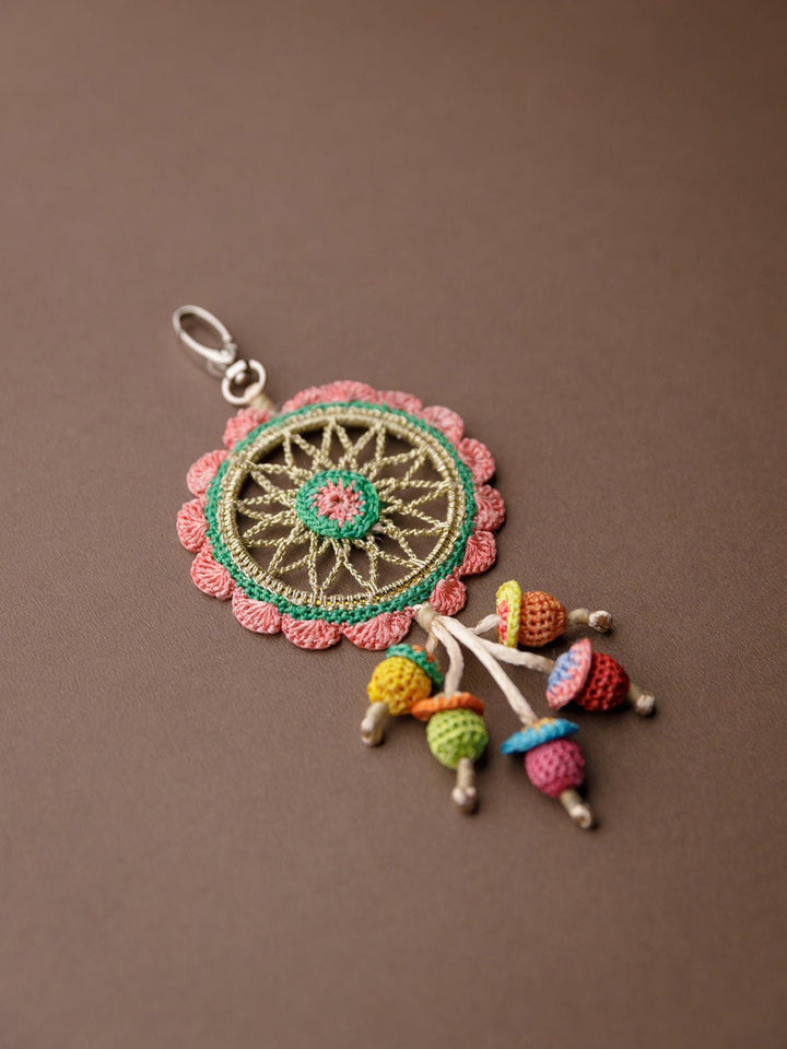 Personal AccessoriesHandmade Crochet Boho Bag Charm Key ChainSamoolam