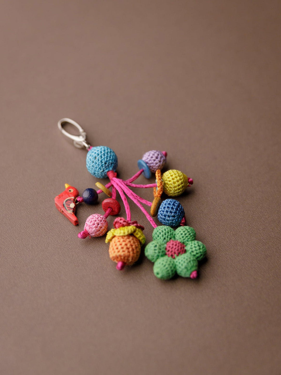 Personal AccessoriesHandmade Crochet Boho Bag Charm Key ChainSamoolam