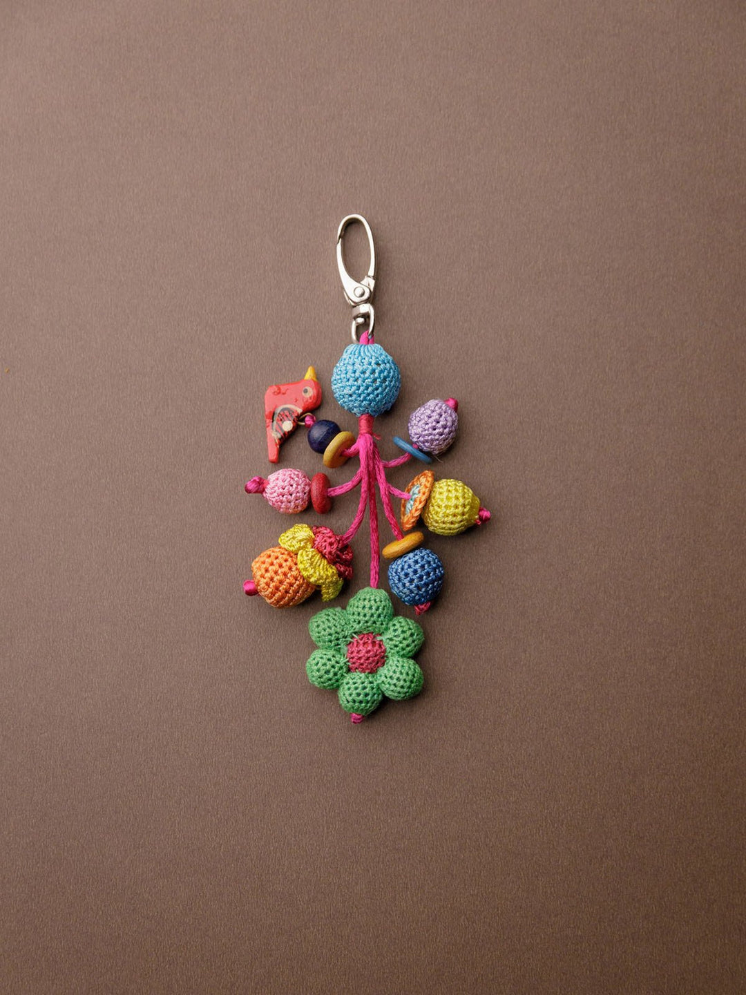 Personal AccessoriesHandmade Crochet Boho Bag Charm Key ChainSamoolam