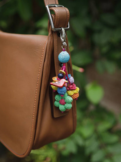 Personal AccessoriesHandmade Crochet Boho Bag Charm Key ChainSamoolam