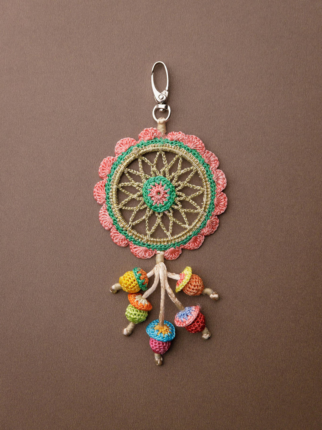 Personal AccessoriesHandmade Crochet Boho Bag Charm Key ChainSamoolam