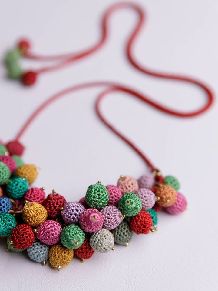 JewelryHandmade Crochet Guldasta NecklaceSamoolam