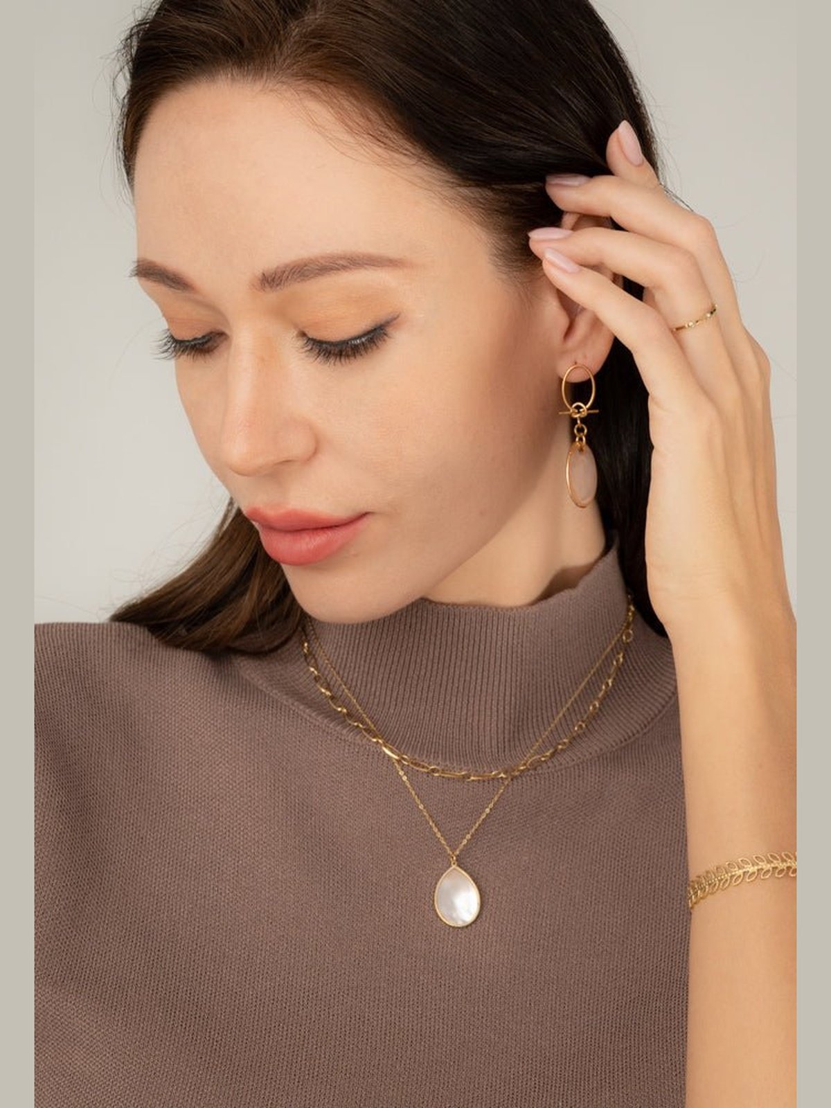 Layered mothers necklace store
