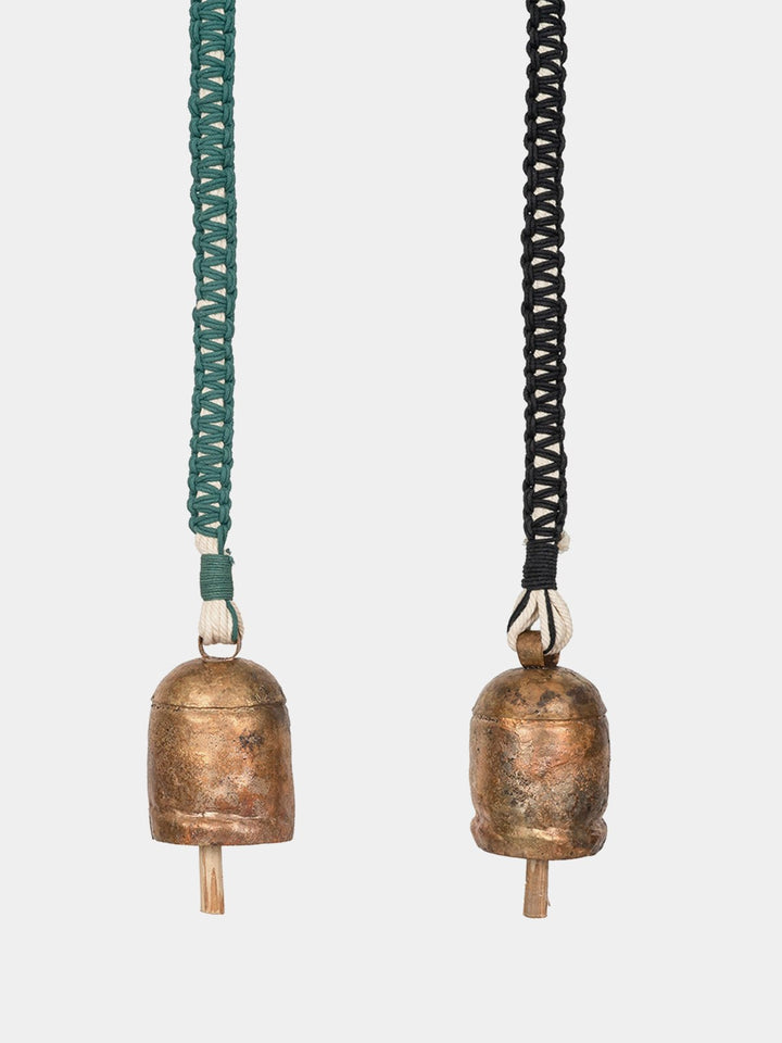 Home DecorIntertwined Hand-Knotted Wind Chime with Metal BellOne 'O' Eight Knots