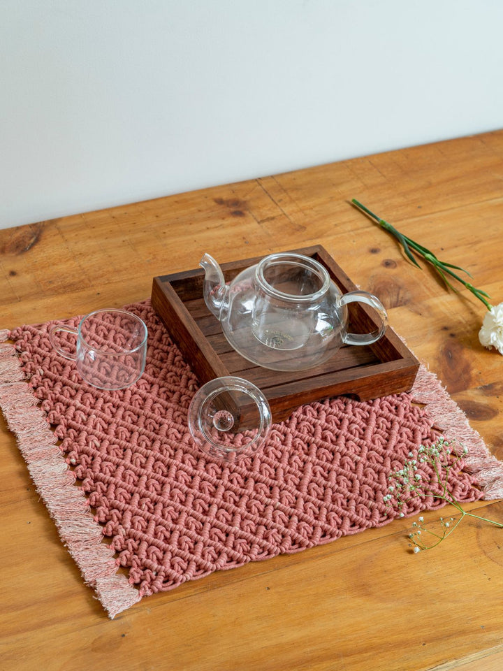 Table and DiningJewel Hand-Knotted Placemat Set of 2One 'O' Eight Knots