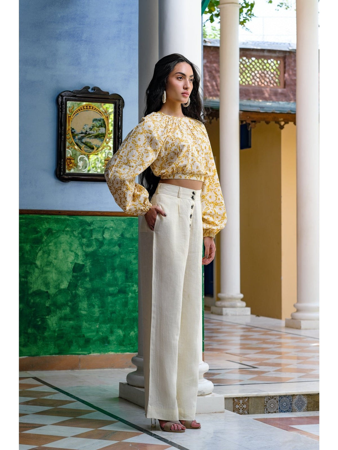 TopsLa Flores Handloom Cotton TopHeadstrong by Hema Sharma