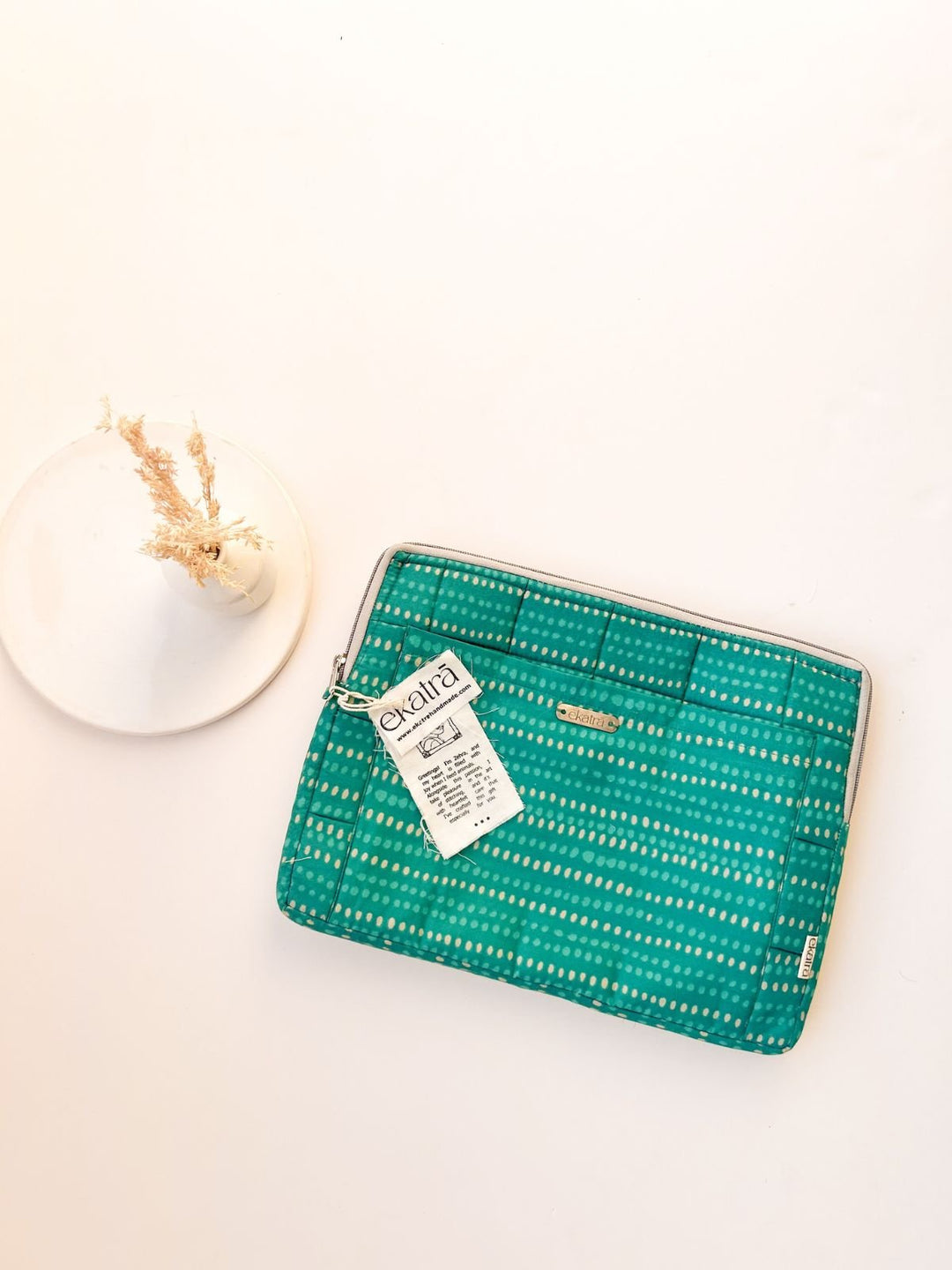 Stationery and OfficeLaptop Sleeve Teal dotsEkatra