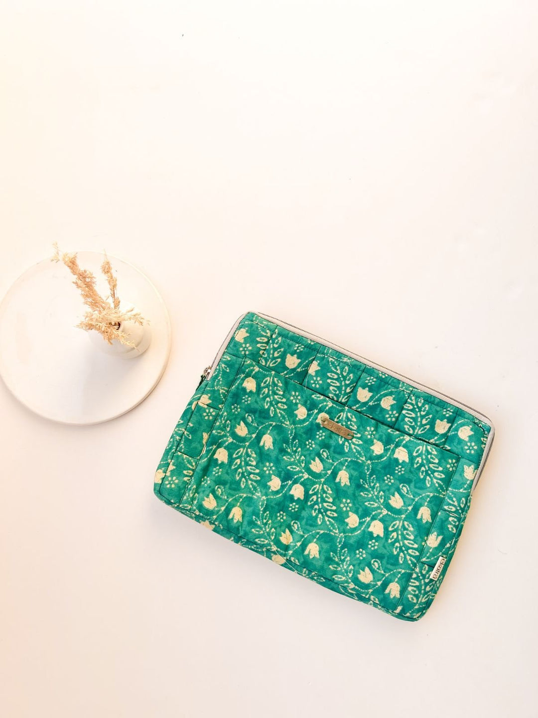 Stationery and OfficeLaptop Sleeve Teal FloralEkatra