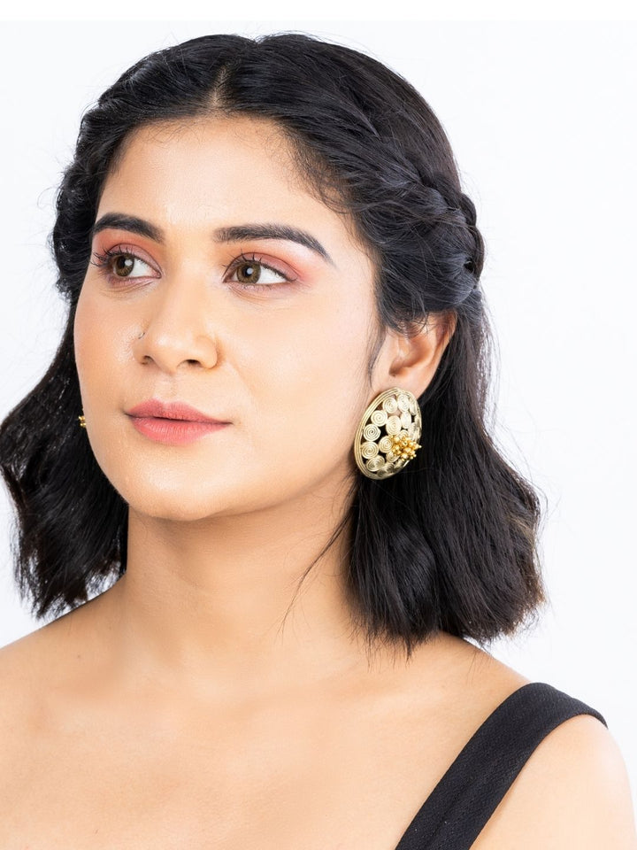 JewelryMiharu Dokra Circular Stud EarringsMiharu