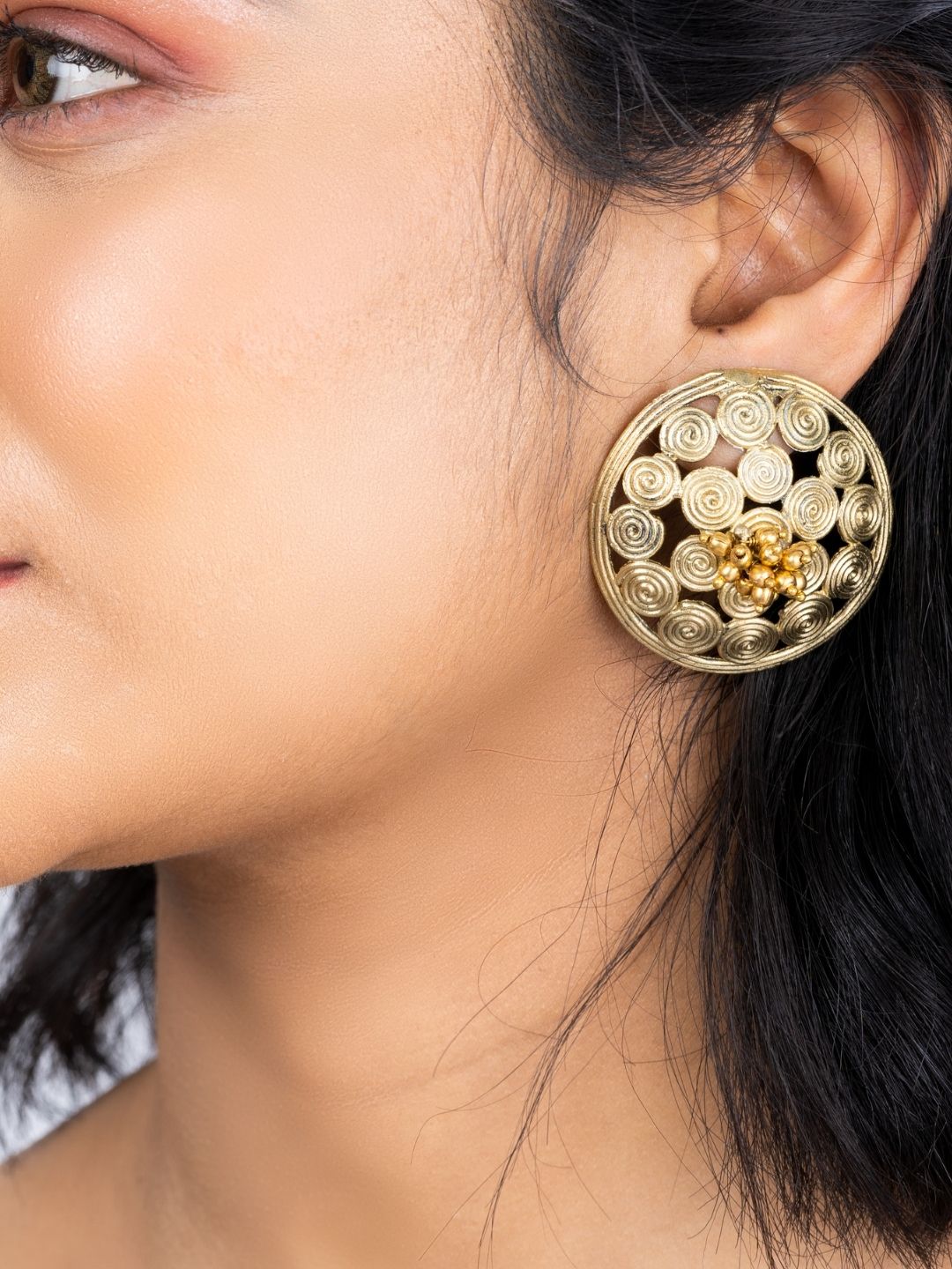 JewelryMiharu Dokra Circular Stud EarringsMiharu