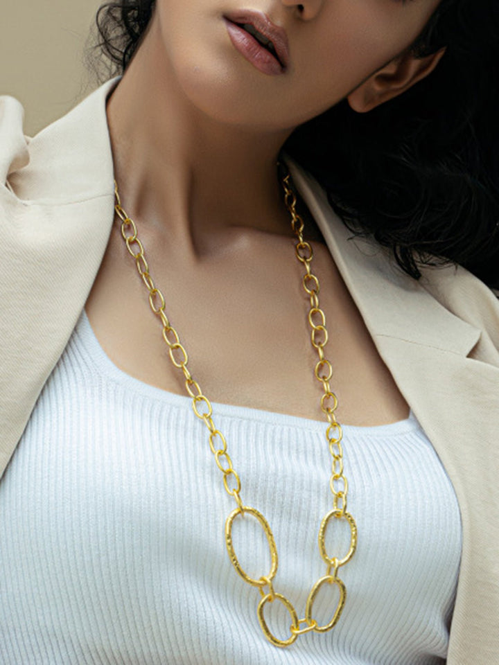 JewelryMOKUZAI Trunk Long Necklace Gold ToneEquiivalence