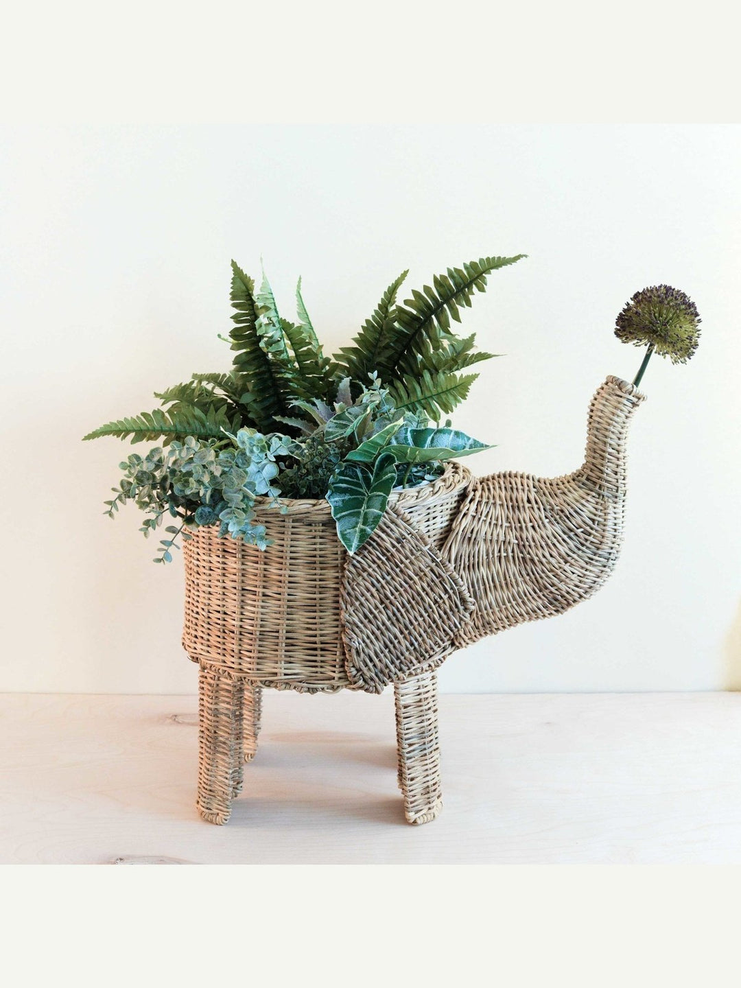 Home DecorNatural Rattan Elephant Basket - Wicker BasketLIKHÂ