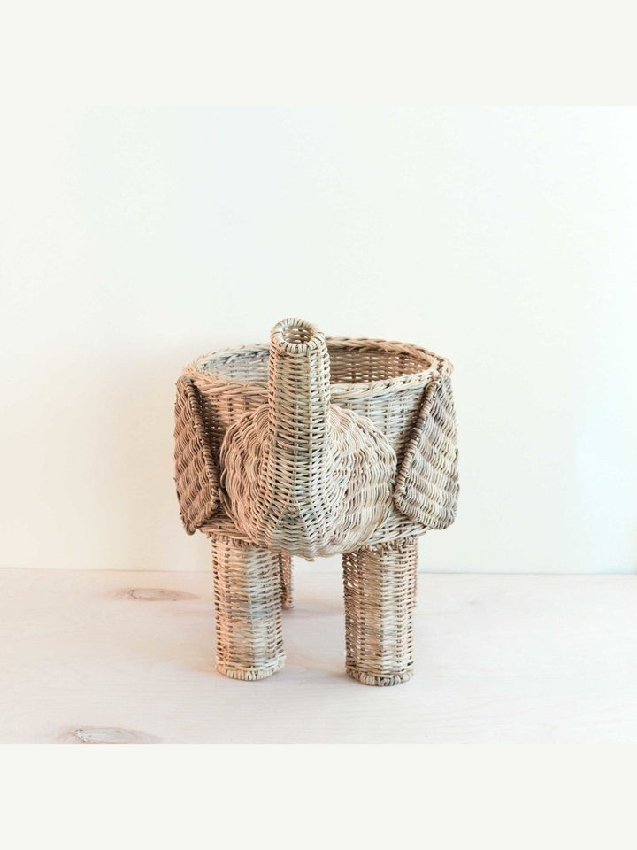 Home DecorNatural Rattan Elephant Basket - Wicker BasketLIKHÂ