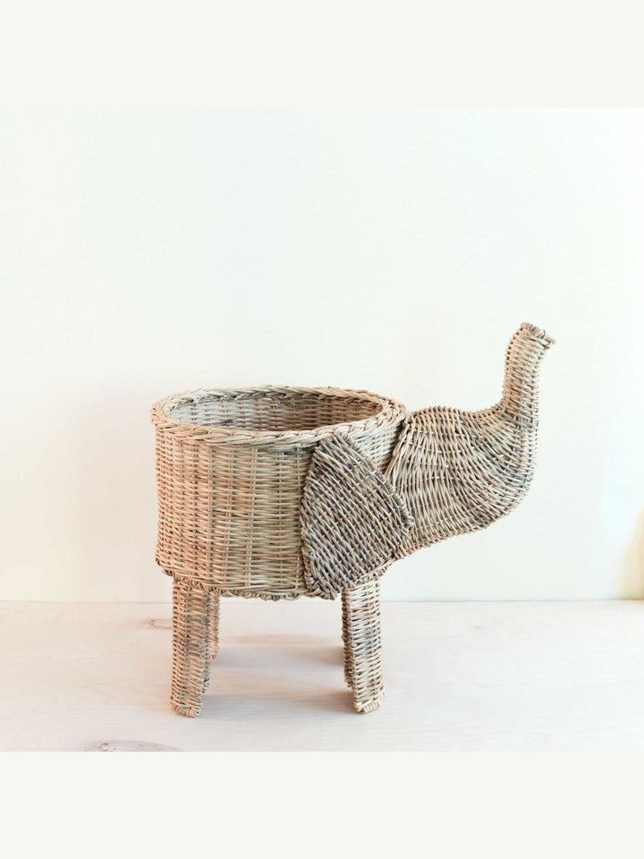 Home DecorNatural Rattan Elephant Basket - Wicker BasketLIKHÂ