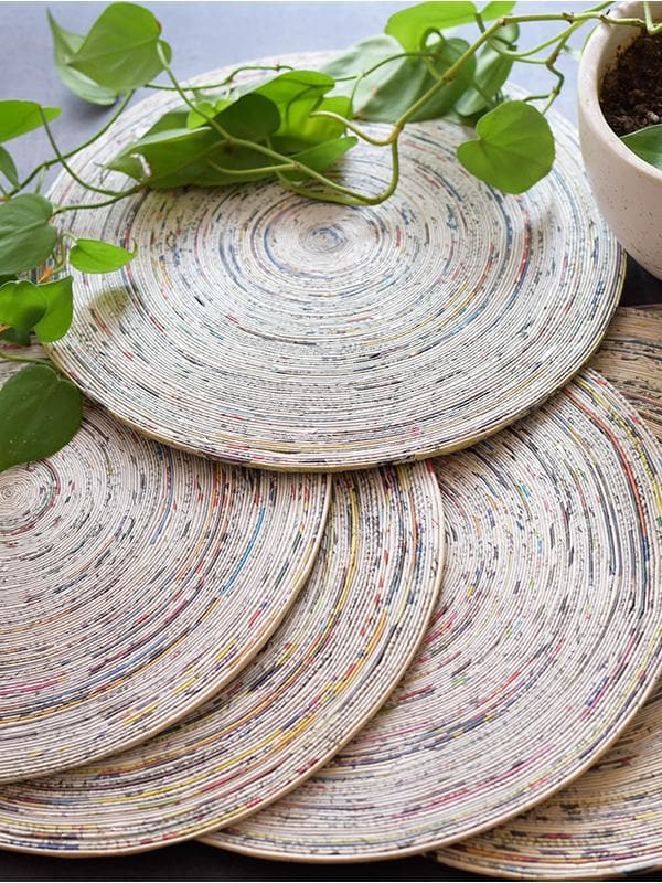 Table and DiningNatural Round Mats - Set of 6Paperwings