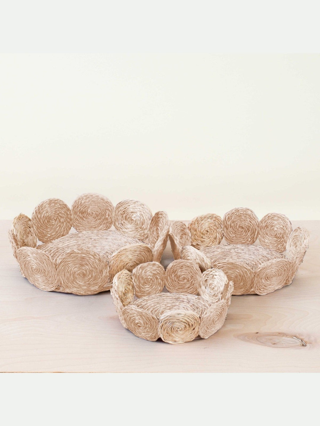 Home DecorNatural Woven Fruit Basket - Storage Basket, set of 3LIKHÂ