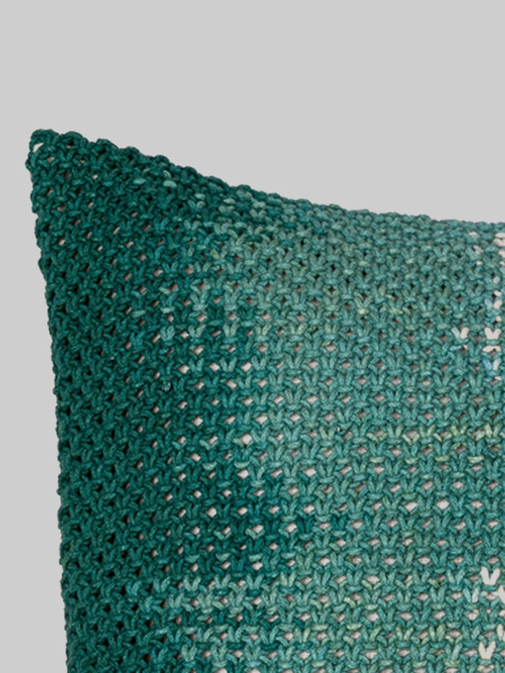 Bed and LivingOmbre Hand-Knotted Cushion CoverOne 'O' Eight Knots