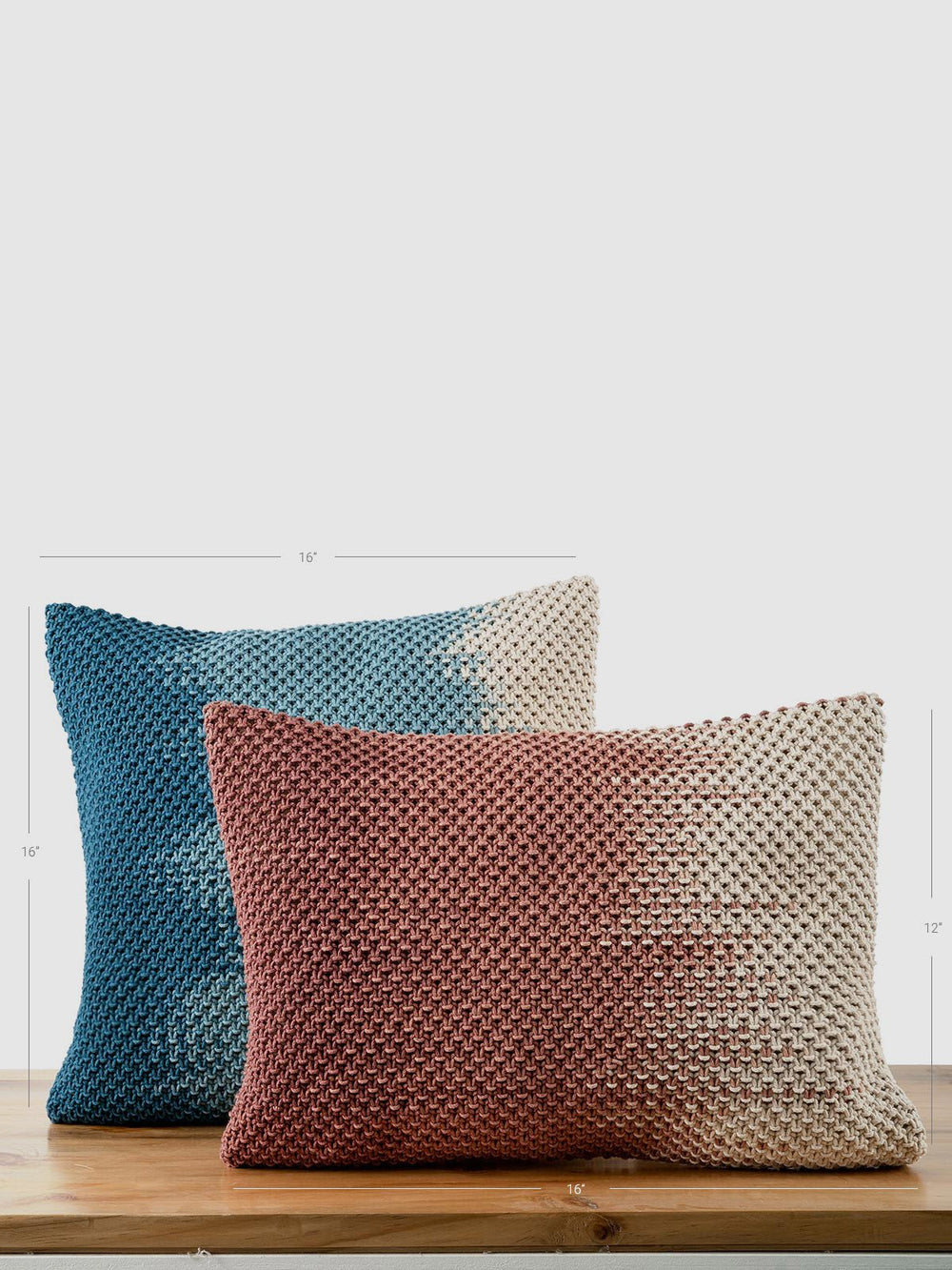 Bed and LivingOmbre Hand-Knotted Cushion CoverOne 'O' Eight Knots