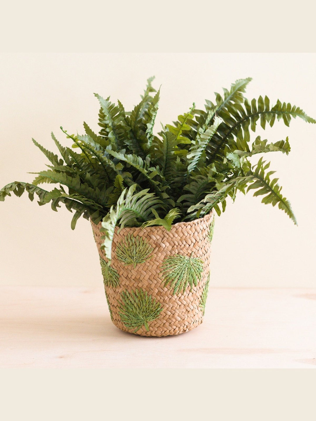 Home DecorPalm Embroidered Soft Seagrass Basket - Embroidered BasketsLIKHÂ