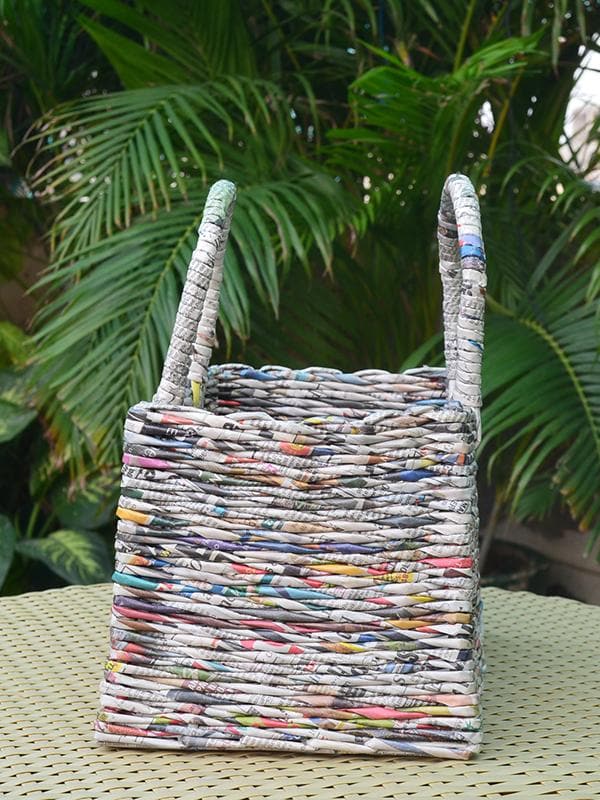 BagsPaper Weaved Basket Bag NaturalPaperwings