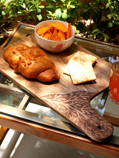 Table and DiningPatoc Walnut Wood Cheese BoardZaina