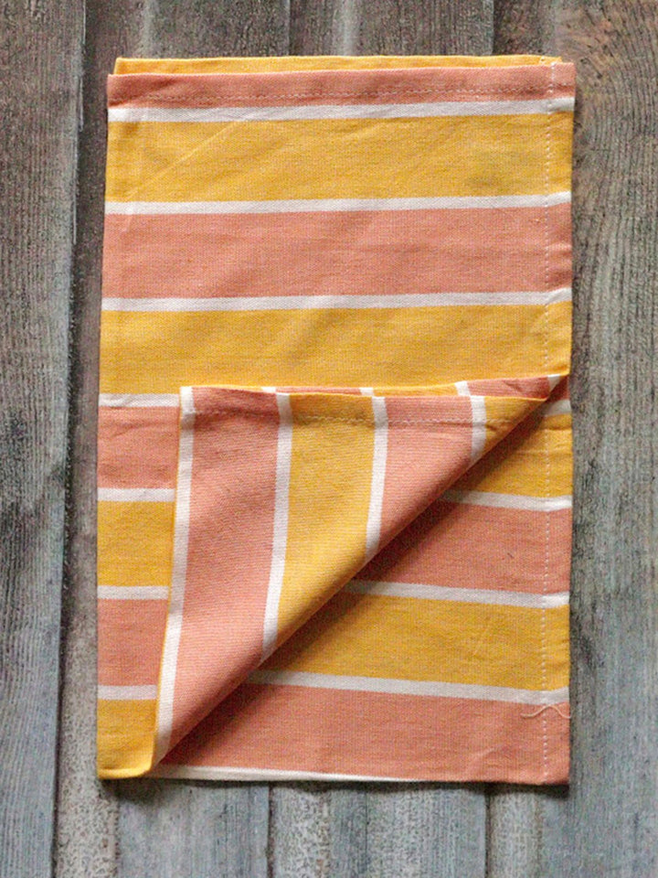 Table and DiningPeach Collection Kitchen Towel Set of 2Kara Weaves