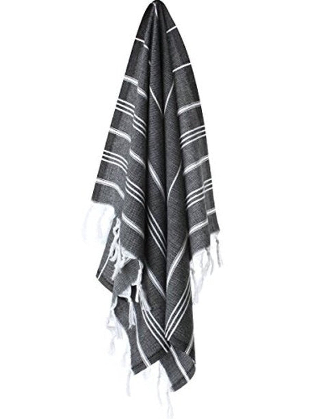 Bath LinenPure Series: Sustainable Turkish Towel - BlackHilana Upcycled Cotton