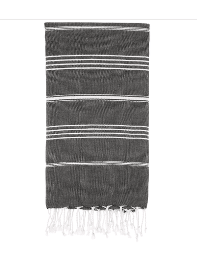 Bath LinenPure Series: Sustainable Turkish Towel - BlackHilana Upcycled Cotton