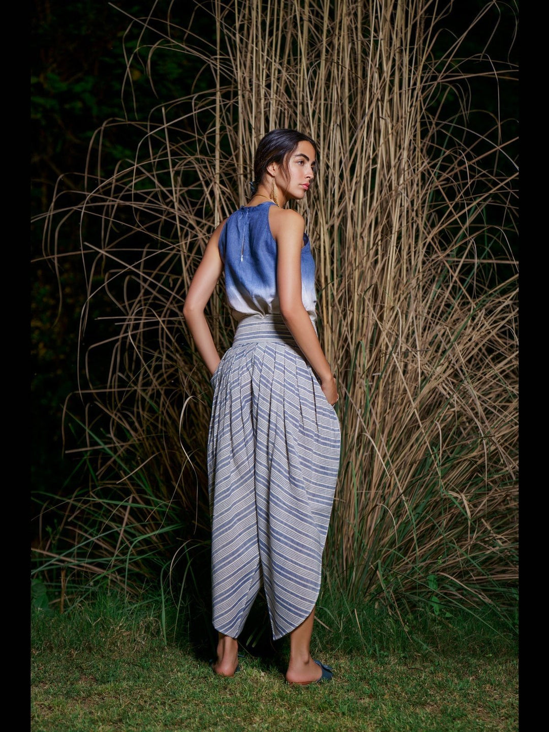 Pants and ShortsRayas Draped Handloom PantsHeadstrong by Hema Sharma