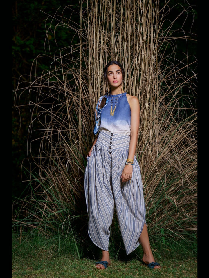 Pants and ShortsRayas Draped Handloom PantsHeadstrong by Hema Sharma