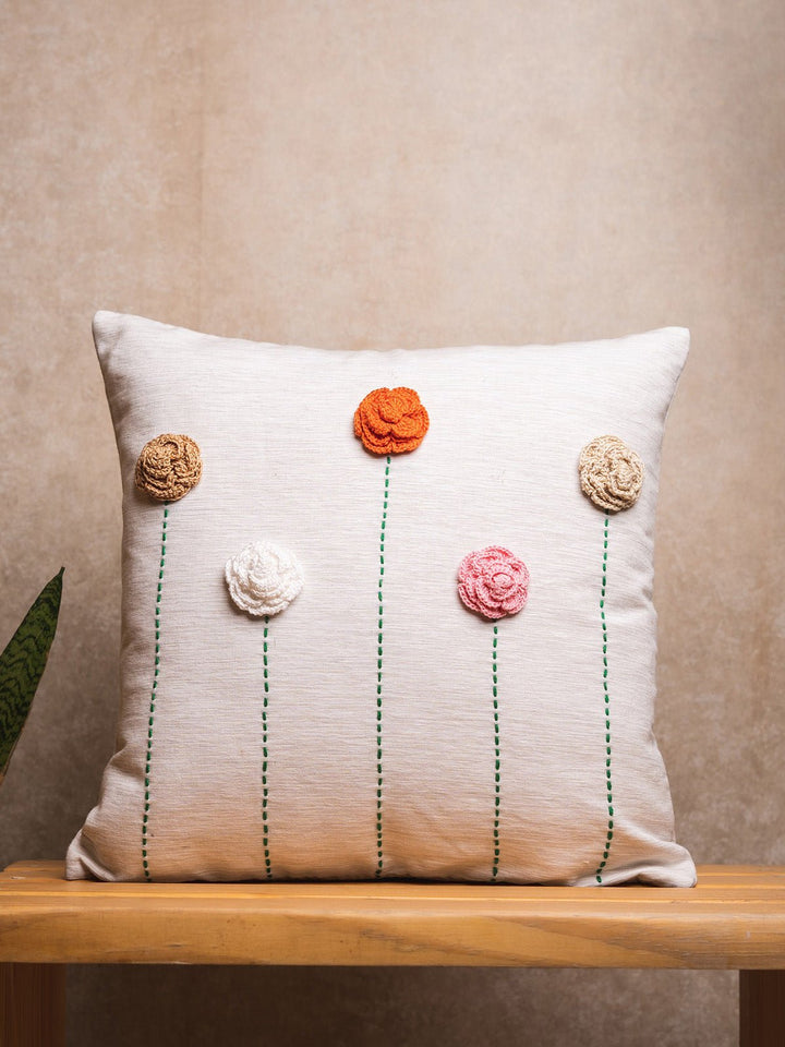 Bed and LivingRoses Cushion CoverNandni Studio