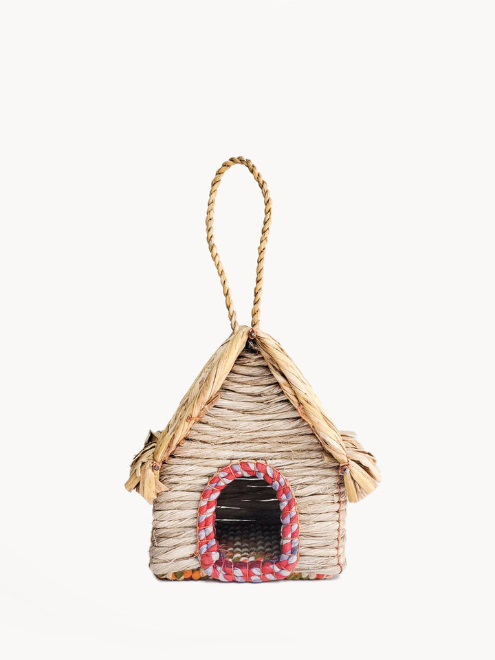 Home DecorSeagrass & Sari Birdhouse - CabinKorissa