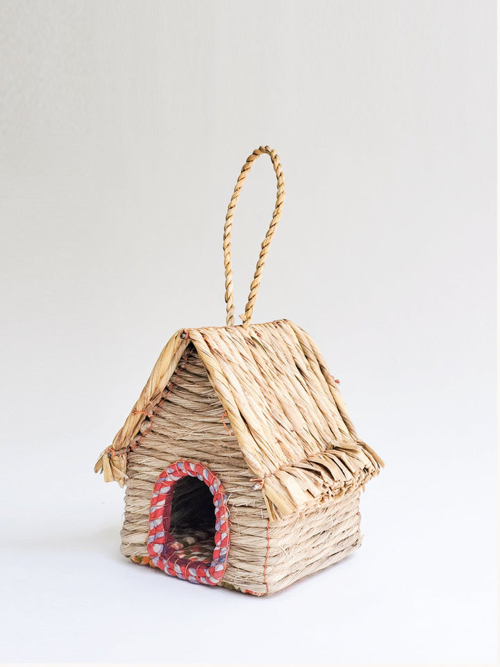 Home DecorSeagrass & Sari Birdhouse - CabinKorissa