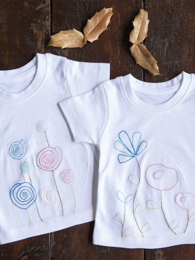 NewbornSet of 2 New Born T-shirt, Kashi - WhiteThe Good Gift