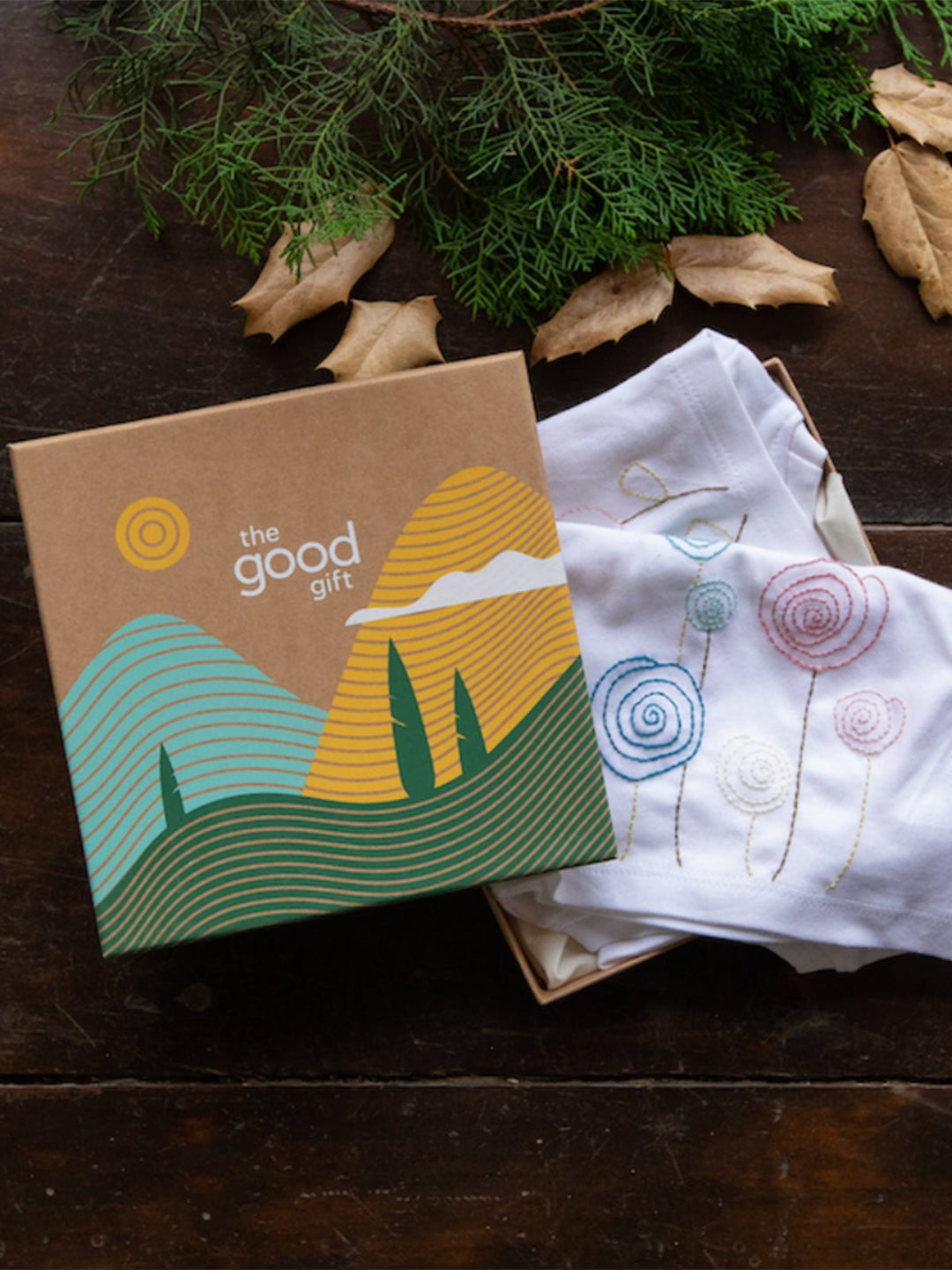 NewbornSet of 2 New Born T-shirt, Kashi - WhiteThe Good Gift