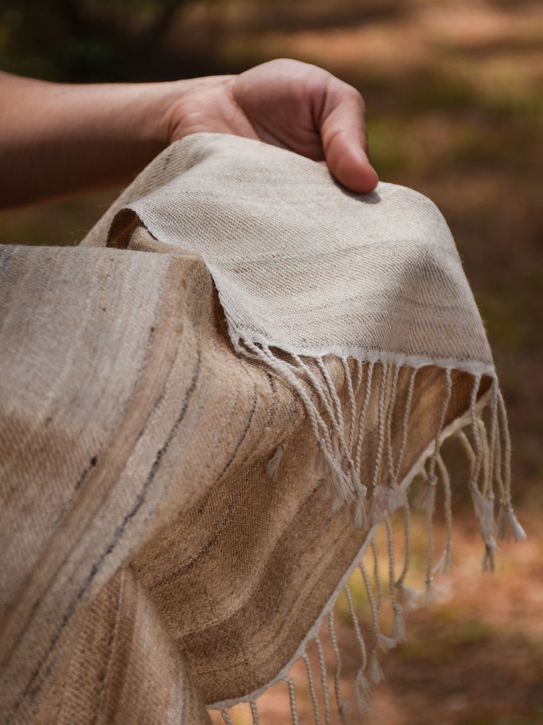 Scarves and WrapsSilk Wool Stole UndyedAvani