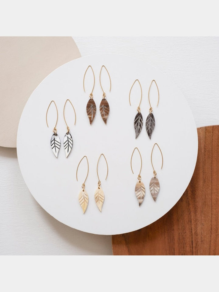 JewelrySmall Dangling Leaf EarringsMaadili Collective