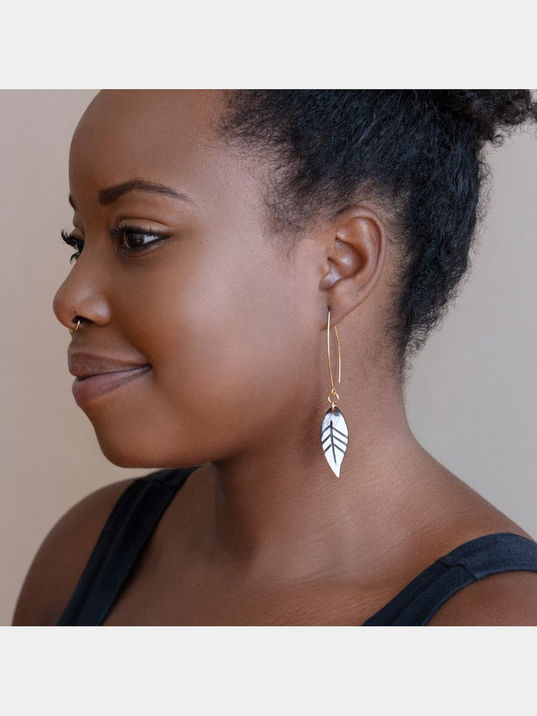 JewelrySmall Dangling Leaf EarringsMaadili Collective