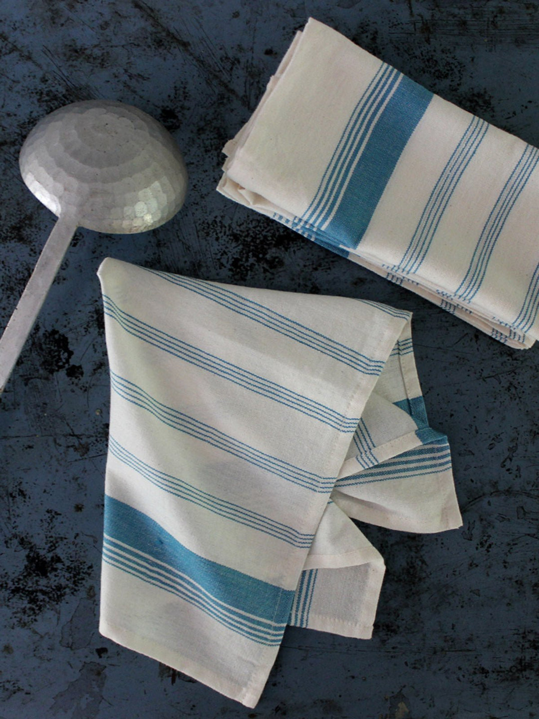 Table and DiningUnbleached Candy Stripe Table Napkin Set of 2Kara Weaves