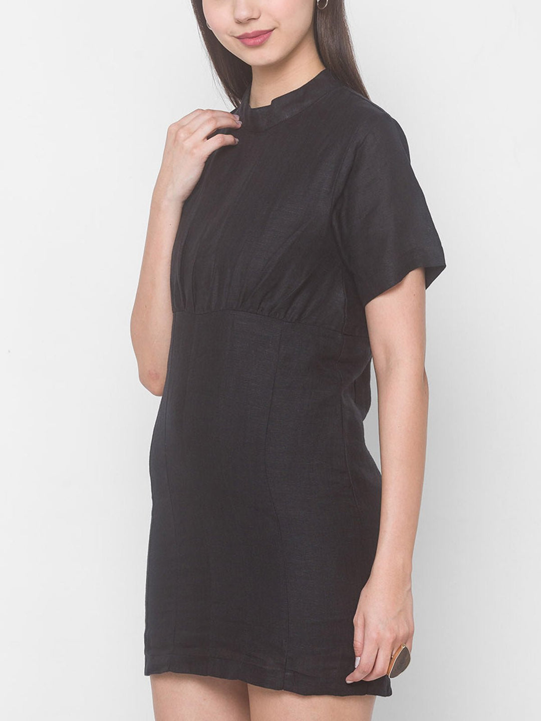 DressesUVA Linen Dress BlackDhaaga